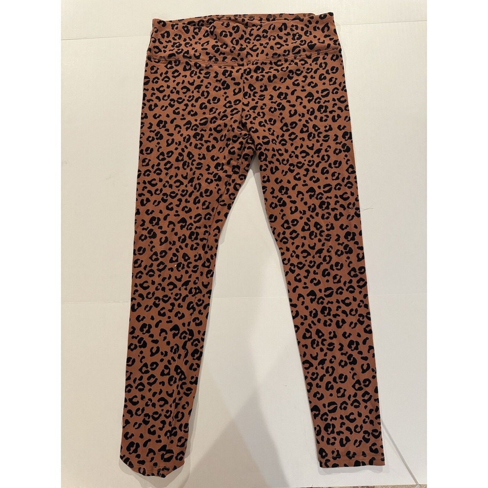 Wild Fable Womens Athletic Pull On Leggings, Size X Large Leopard Print, Brn,